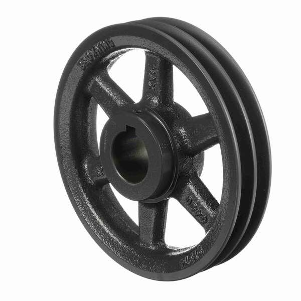 2 Groove Cast Iron Fhp - Finished Bore Sheave, 2AK74X 1 7/16